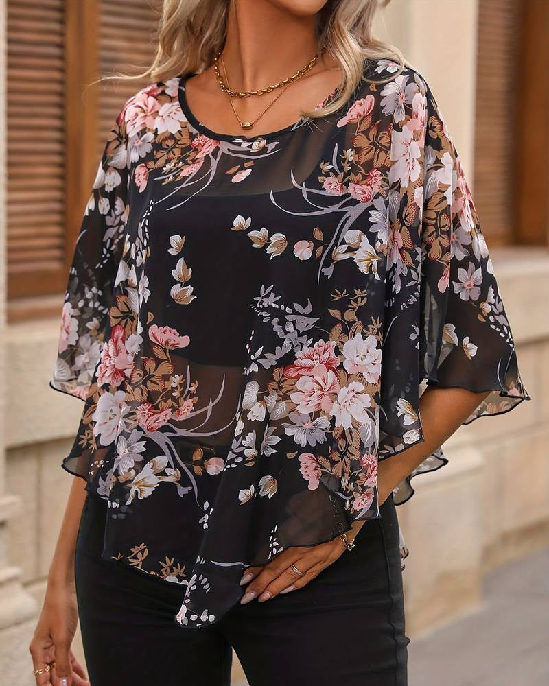 Femke – Elegant Blomsterbluse