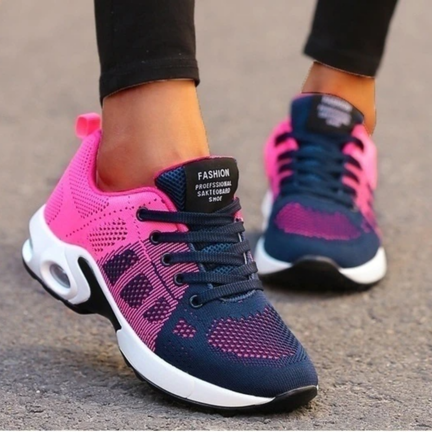 Løbesko Dame - Komfortable Letvægts Ortopædiske Sneakers Med Stødabsorbering