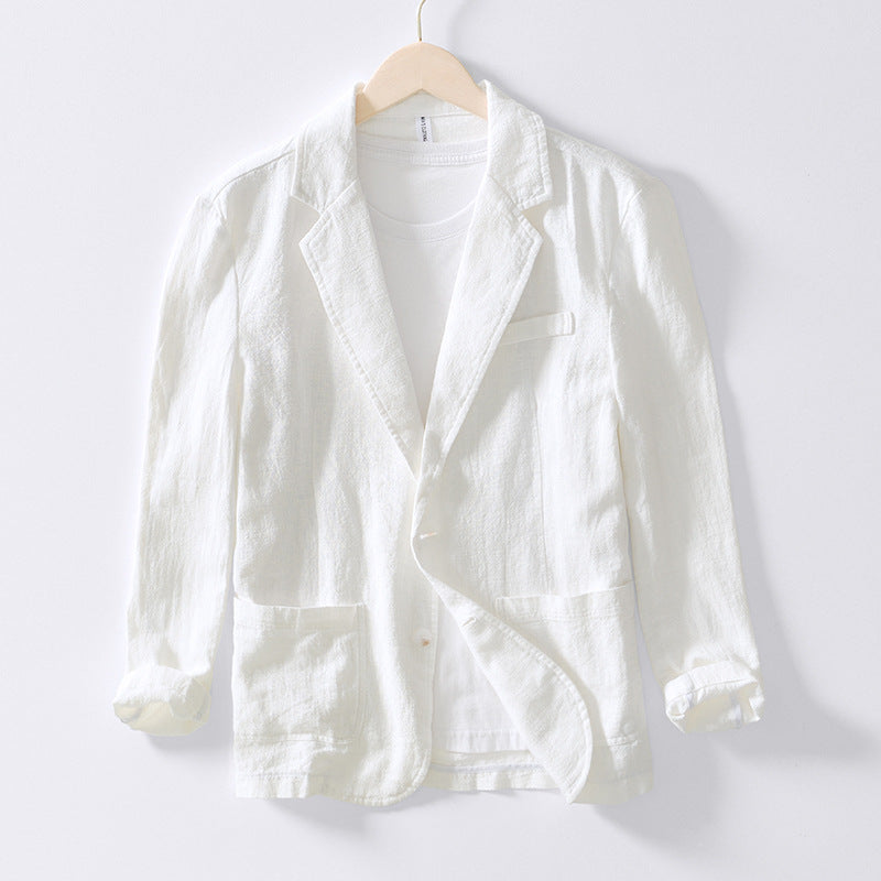 Max - Herre Blazer i Bæredygtigt Hør med Minimalistisk Snit til Semi-Formelle Anledninger