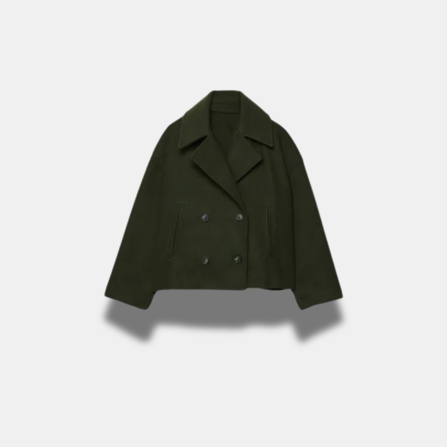 Elegant Crossover Blazer Jakke Dame - Slim Fit, Tidløs Stil og Høj Kvalitet
