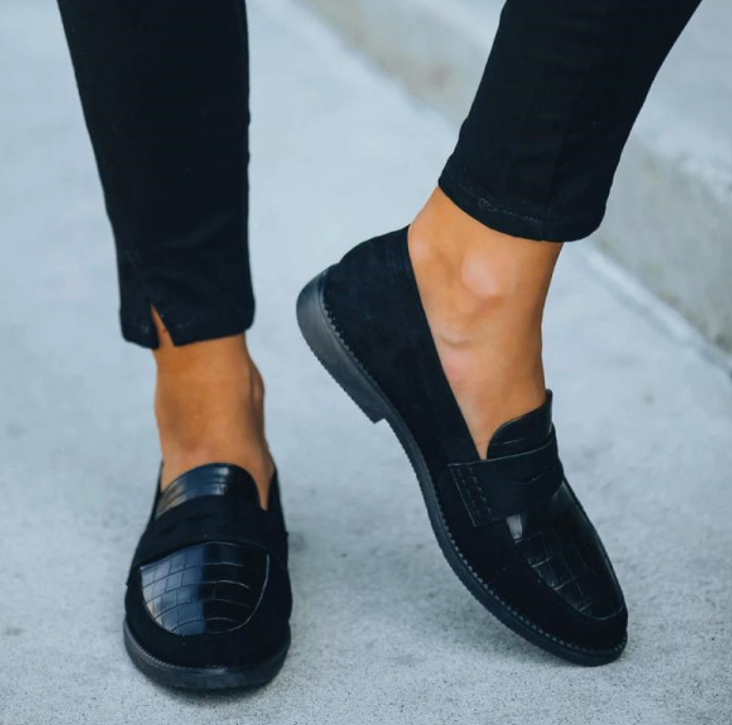 Elegance Liva - Læder Loafers til Damer med Komfortabelt Tidløst Design