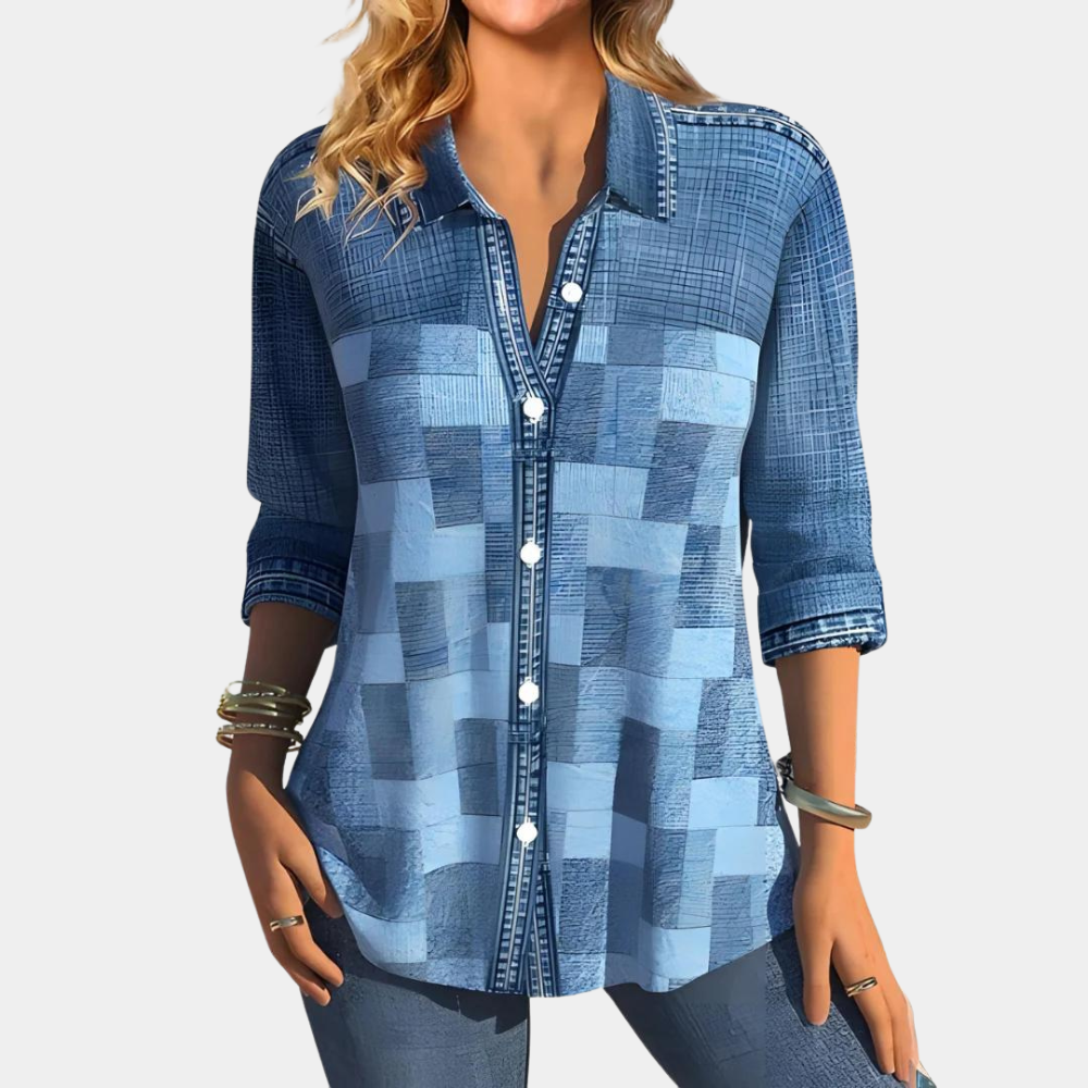 Carly - Afslappet Bluse til Kvinder med Åndbart Design og Tidløs Elegance