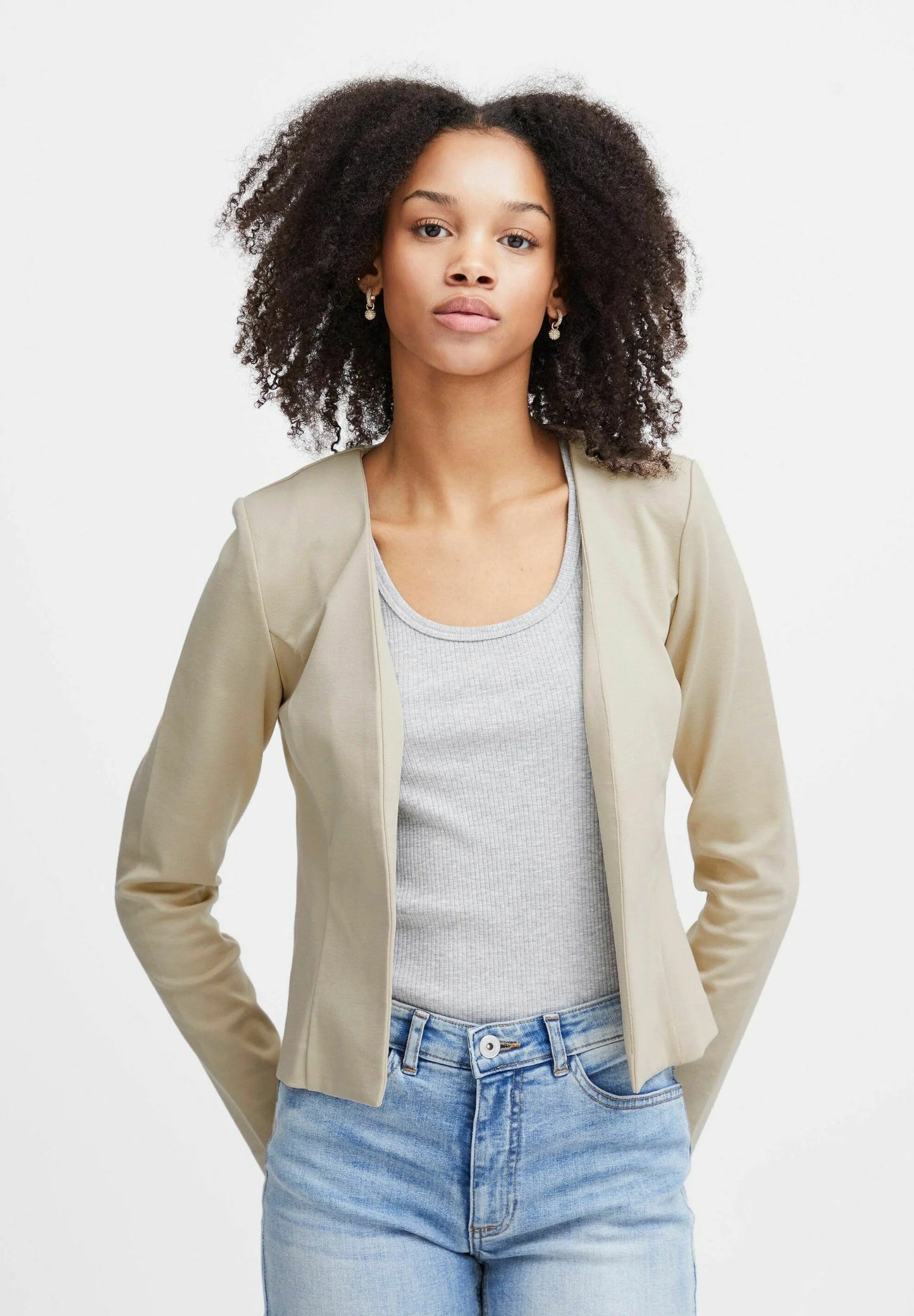 Elegant Cardigan Jakke i Blødt Materiale til Hverdag og Fest