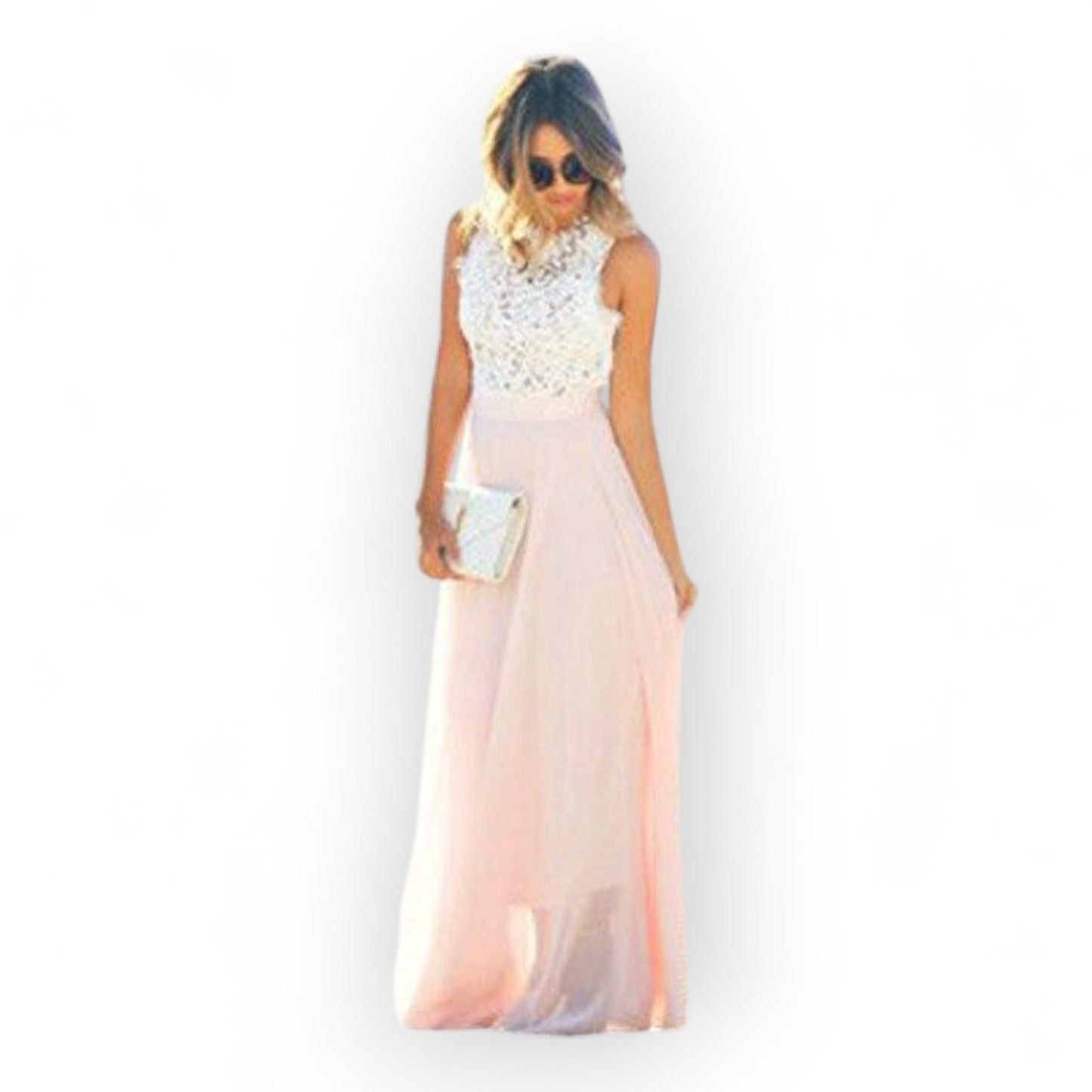 Elegant Blonde Sommerkjole - Let Snit til Varme Dage, Feminint Design