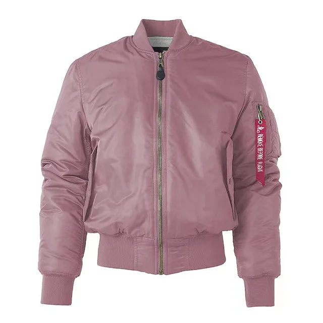 Klassisk MA-1 Bomber Jakke Dame - Vind- og Vandafvisende, Tidløst Design
