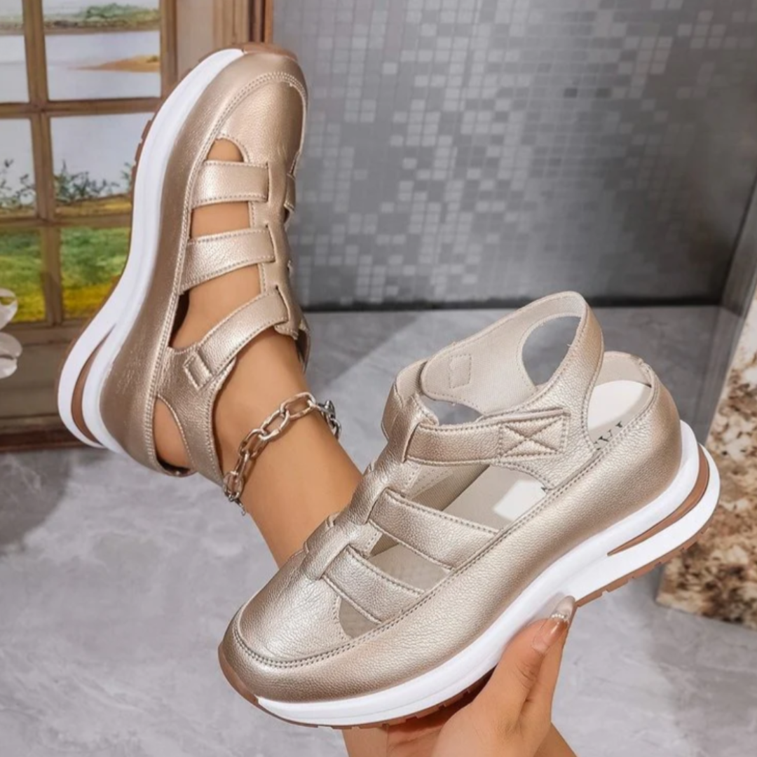 Ensom Sandaler Dame - Komfortable Justerbare Sandaler med Skridsikker Sål
