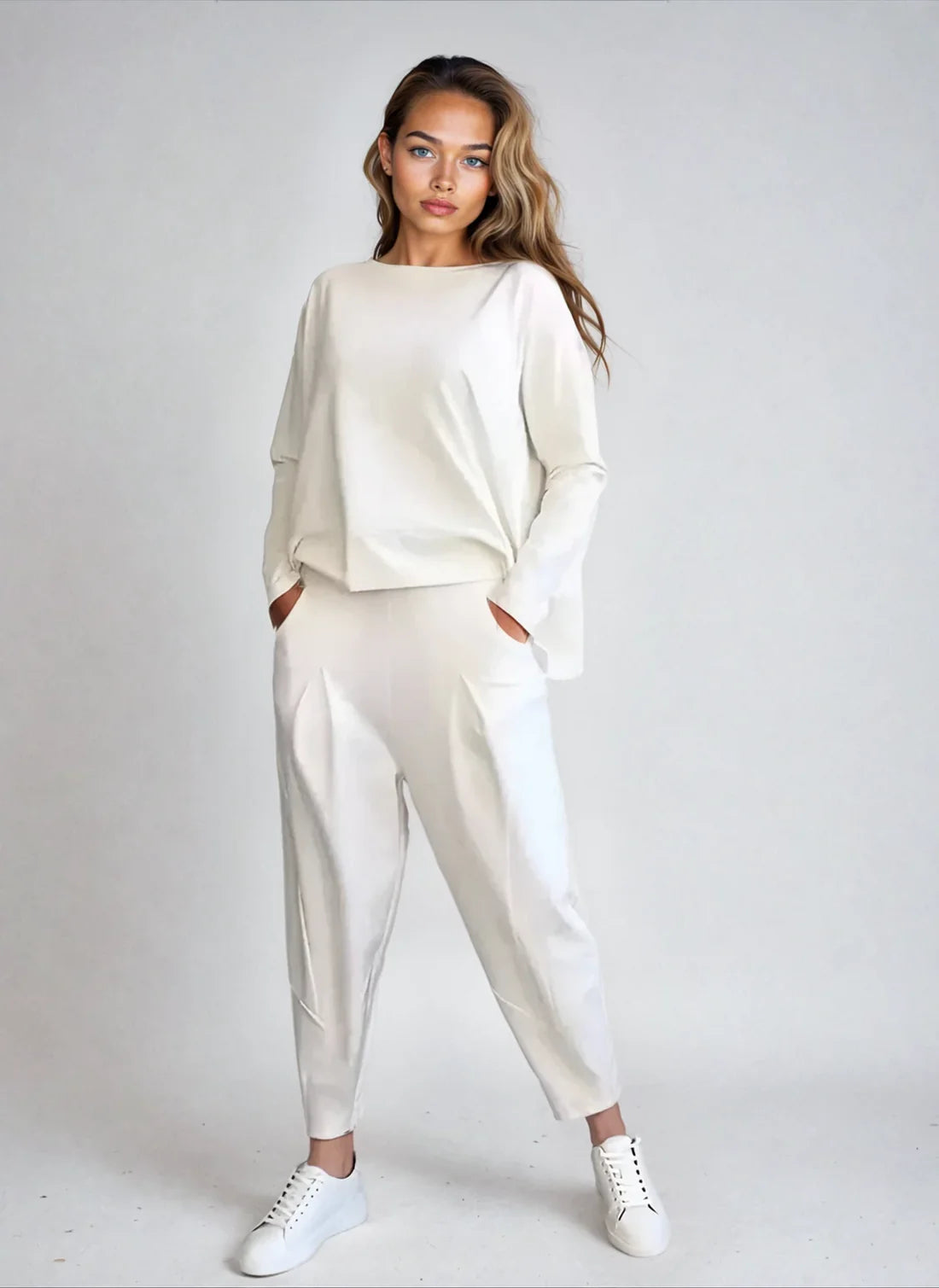 Nordique - Elegant To-Delte Sæt med Bløde Materialer og Minimalistisk Design