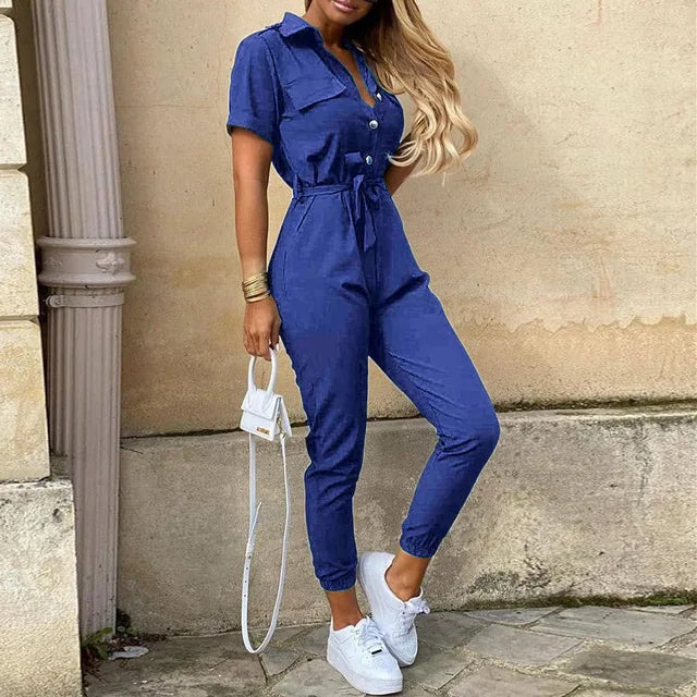 Variant image for Elegance-Urban - Kvinders Jumpsuit Med Skræddersyet Pasform Og Talje Slips-43
