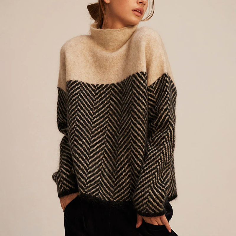 Alma – Rullekrave i Faux Cashmere