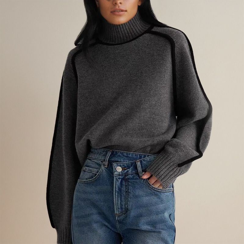 Emilie - Blød Cashmere Rullekrave Med Elegant Design og Uovertruffen Komfort