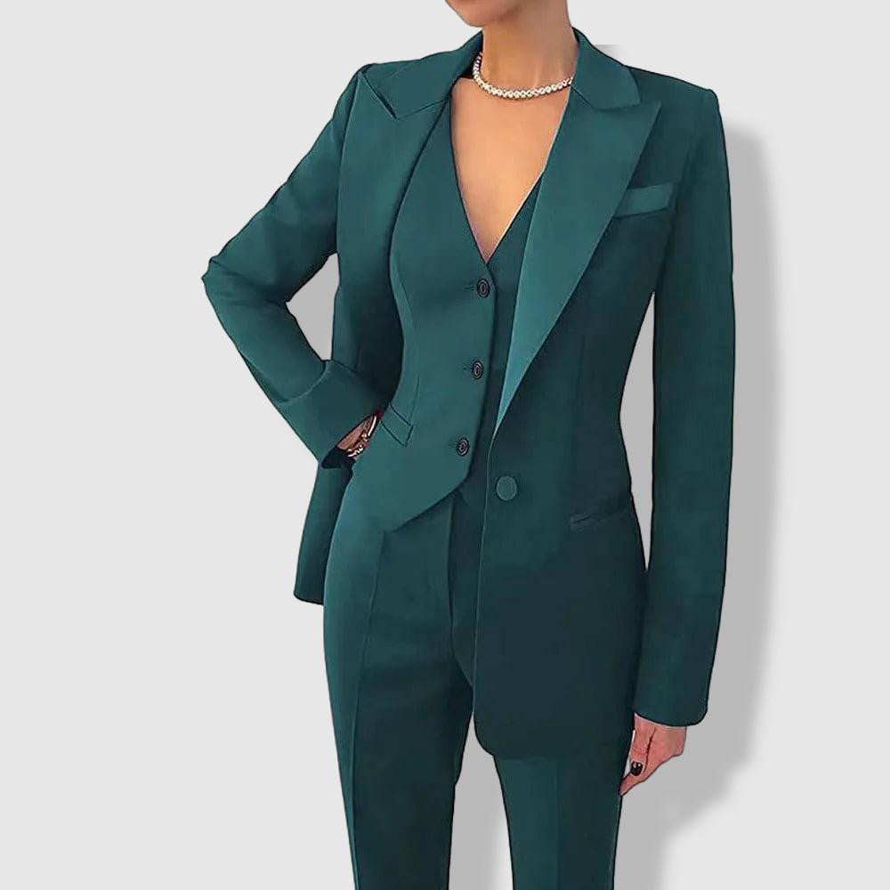 Variant image for Skræddersyet Dame Suit - Elegant Blazer og Bukser i Premium Uldblanding-11
