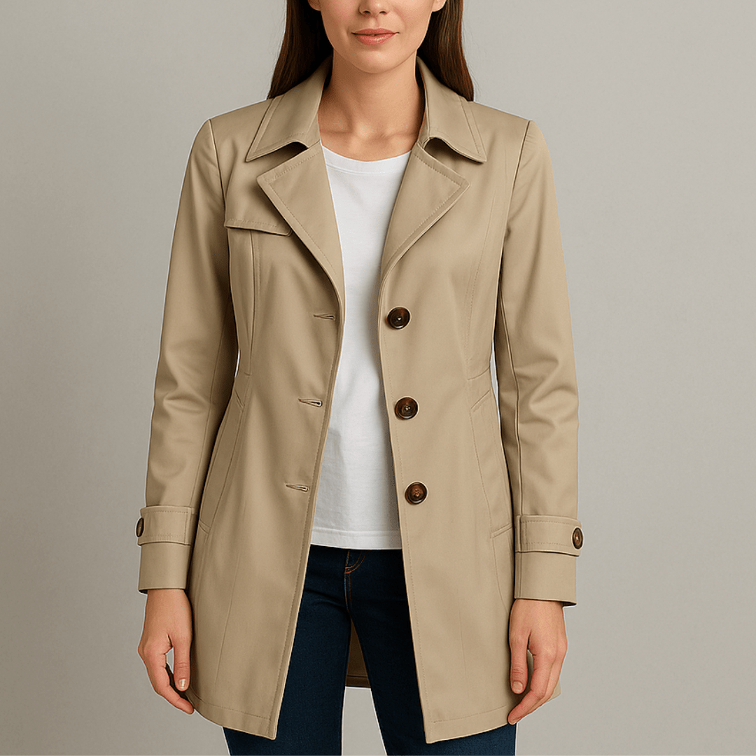 Variant image for Sofie - Tidløs Trenchcoat i Letvægtsstof med Flatterende Pasform-8