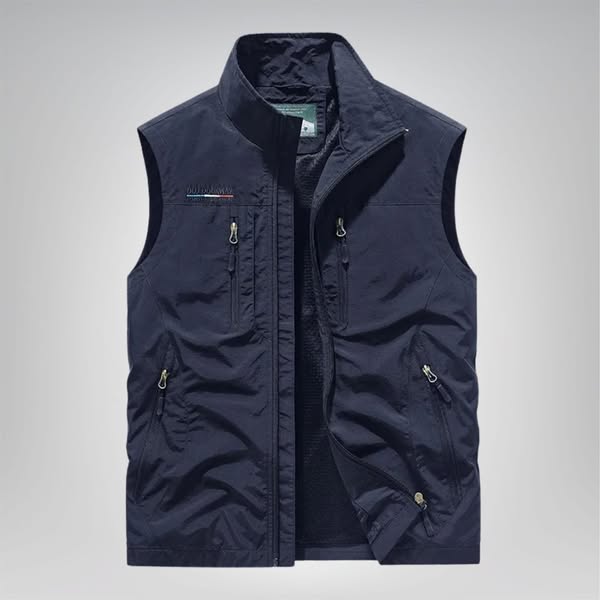 Viggo - Åndbar Bodywarmer Med Mesh Foring Og Låselommer Til Mænd