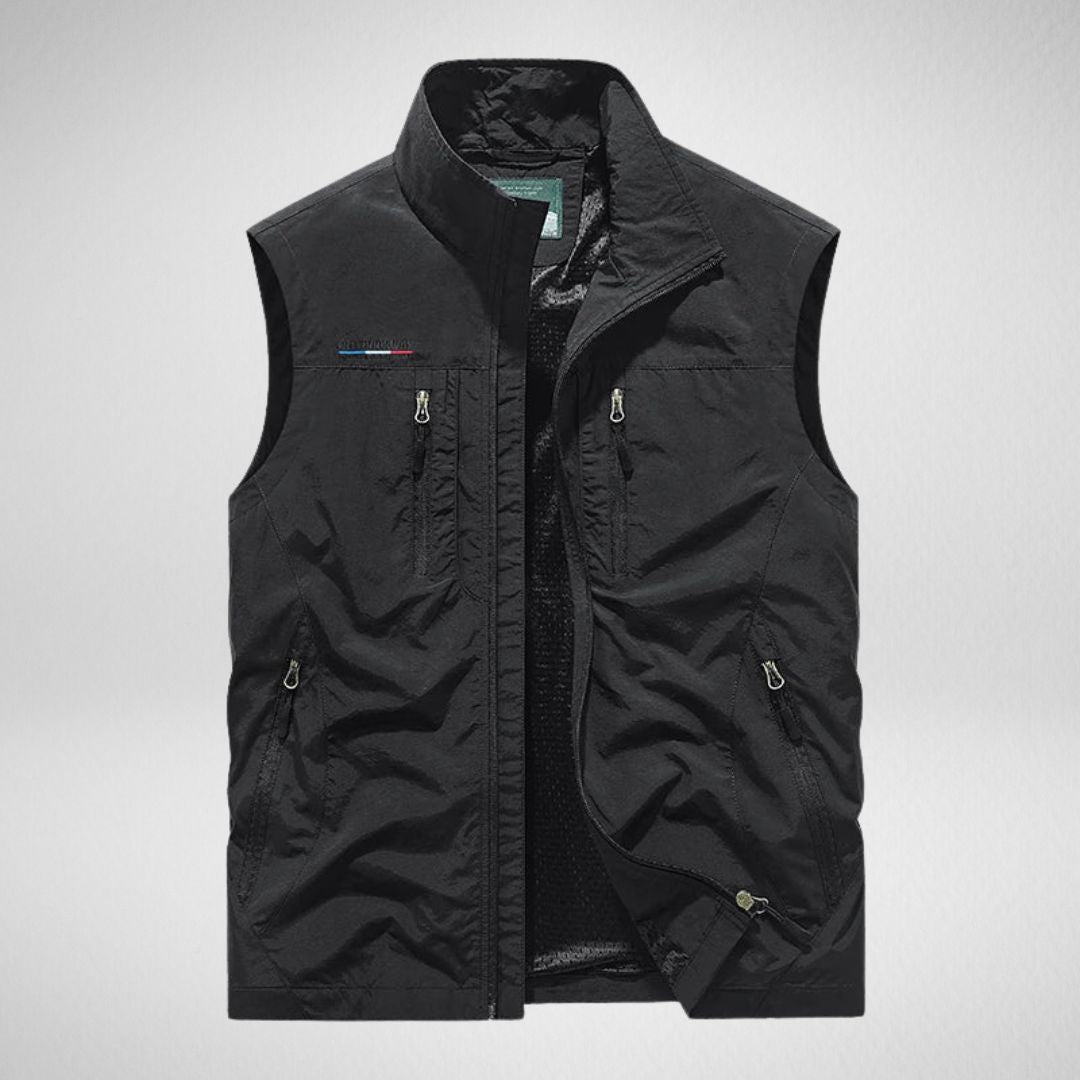 Viggo - Åndbar Bodywarmer Med Mesh Foring Og Låselommer Til Mænd