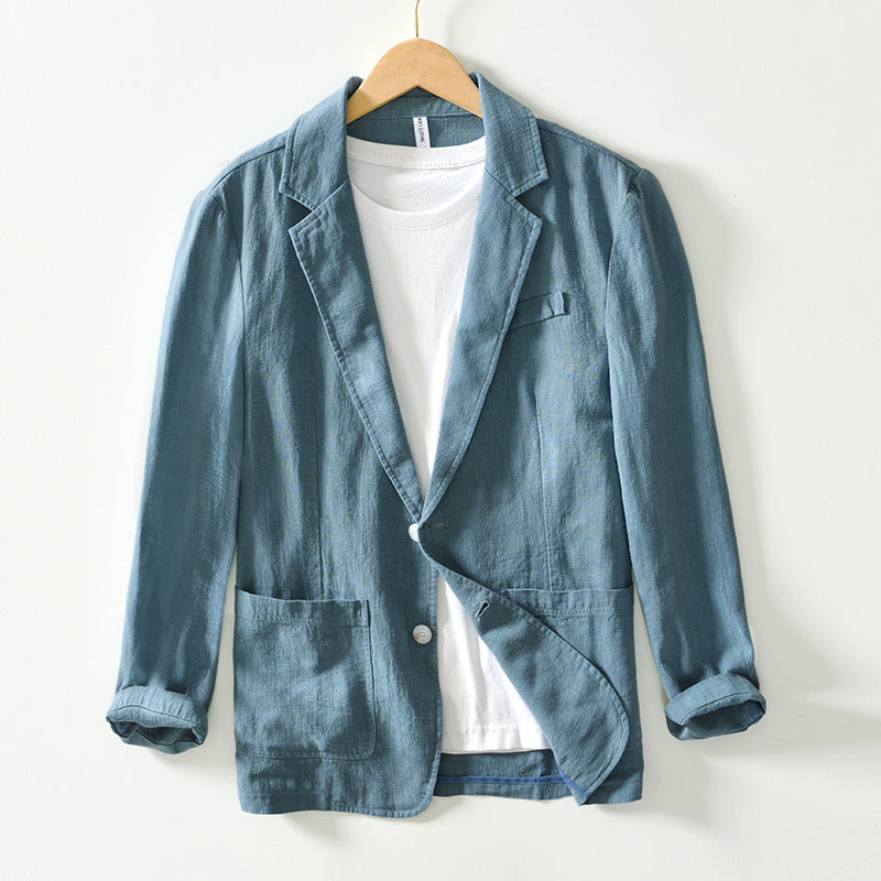 Max - Herre Blazer i Bæredygtigt Hør med Minimalistisk Snit til Semi-Formelle Anledninger