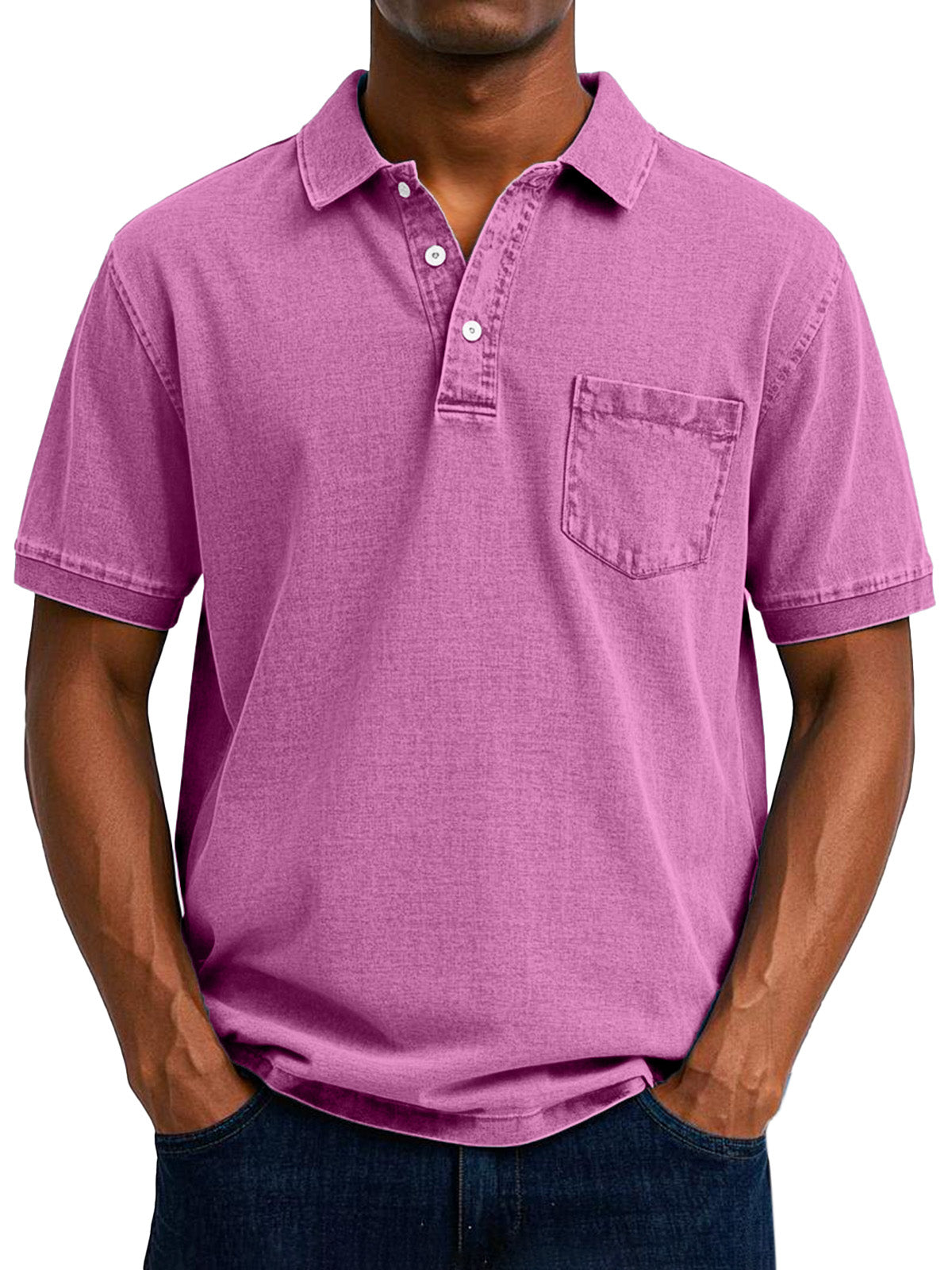 Variant image for Henrik - Vintage Afslappet Poloskjorte til Mænd med Tidløs Retro-Charm-50