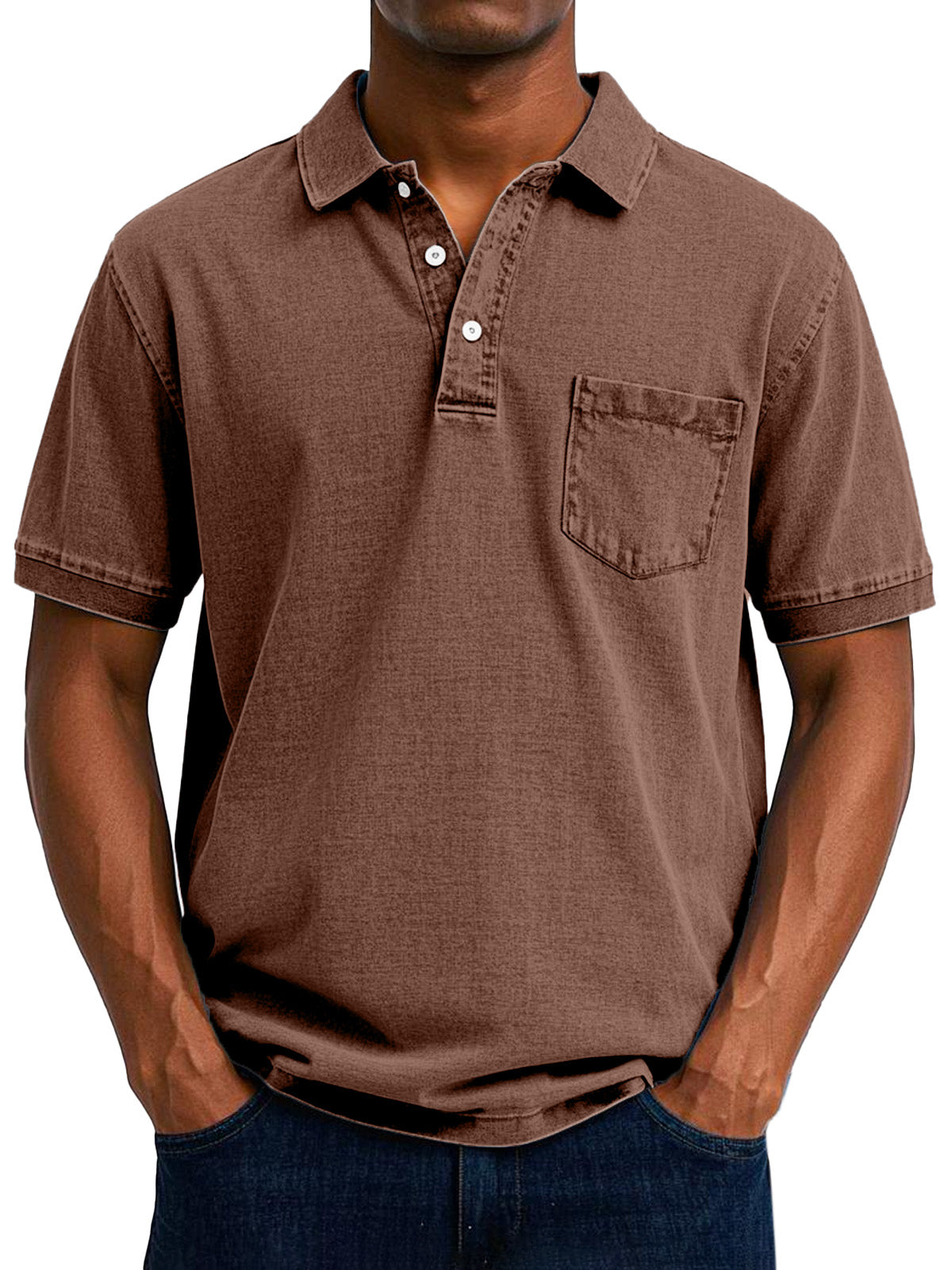 Variant image for Henrik - Vintage Afslappet Poloskjorte til Mænd med Tidløs Retro-Charm-57