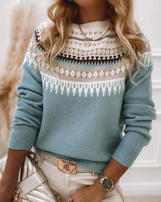 Olivia - Strikket Sweater med Flatterende Pasform og Tidløs Stil til Kvinder