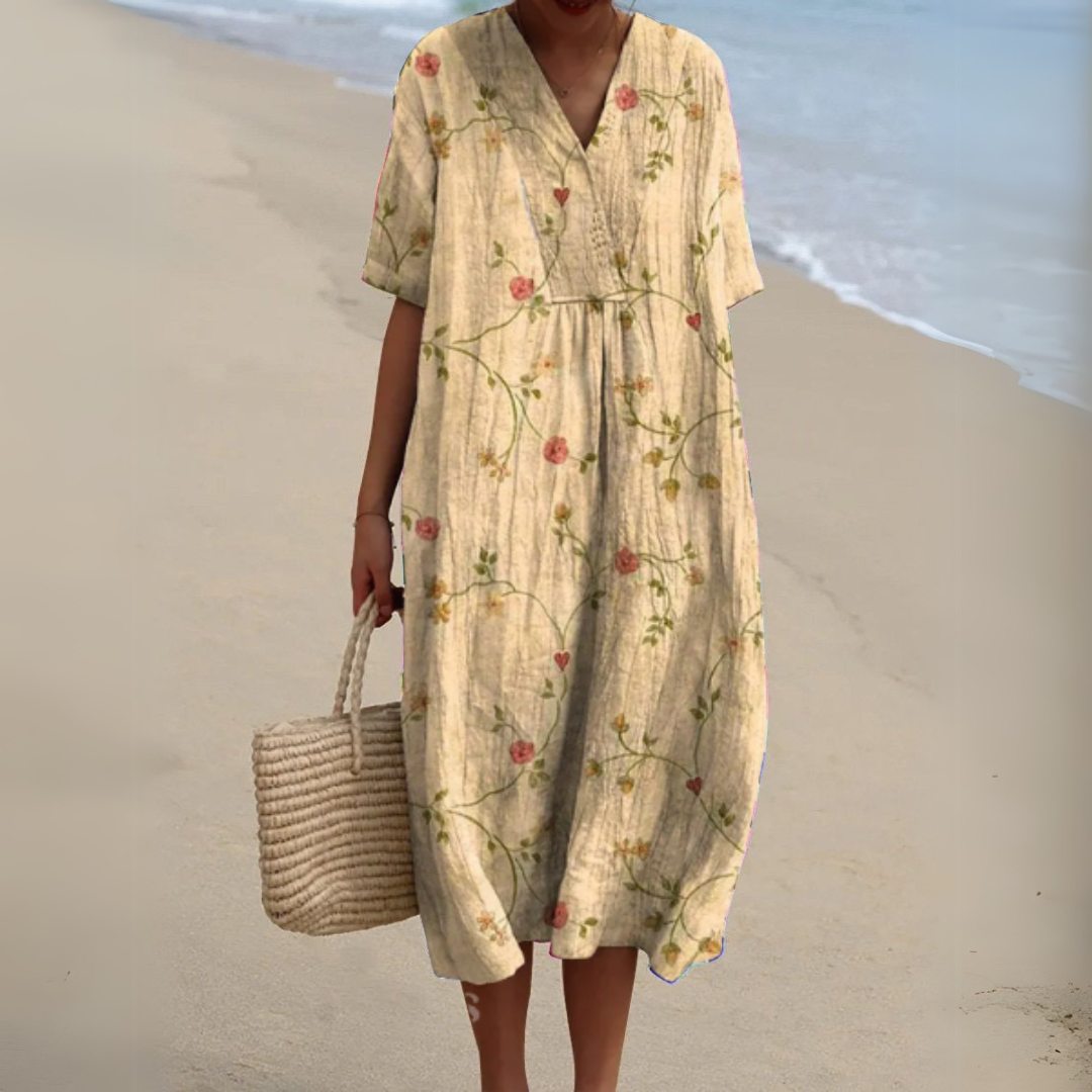 Variant image for Blomster Sommerkjole - Let Vejrtræk, Elegant Pasform, Ideel Til Varme Dage-55