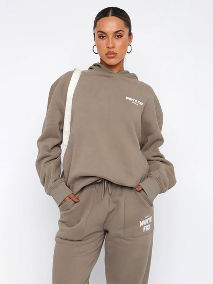 Variant image for Oversized Hoodie Sæt Til Kvinder - Komfortabel, Blød & Åndbar Træning-19