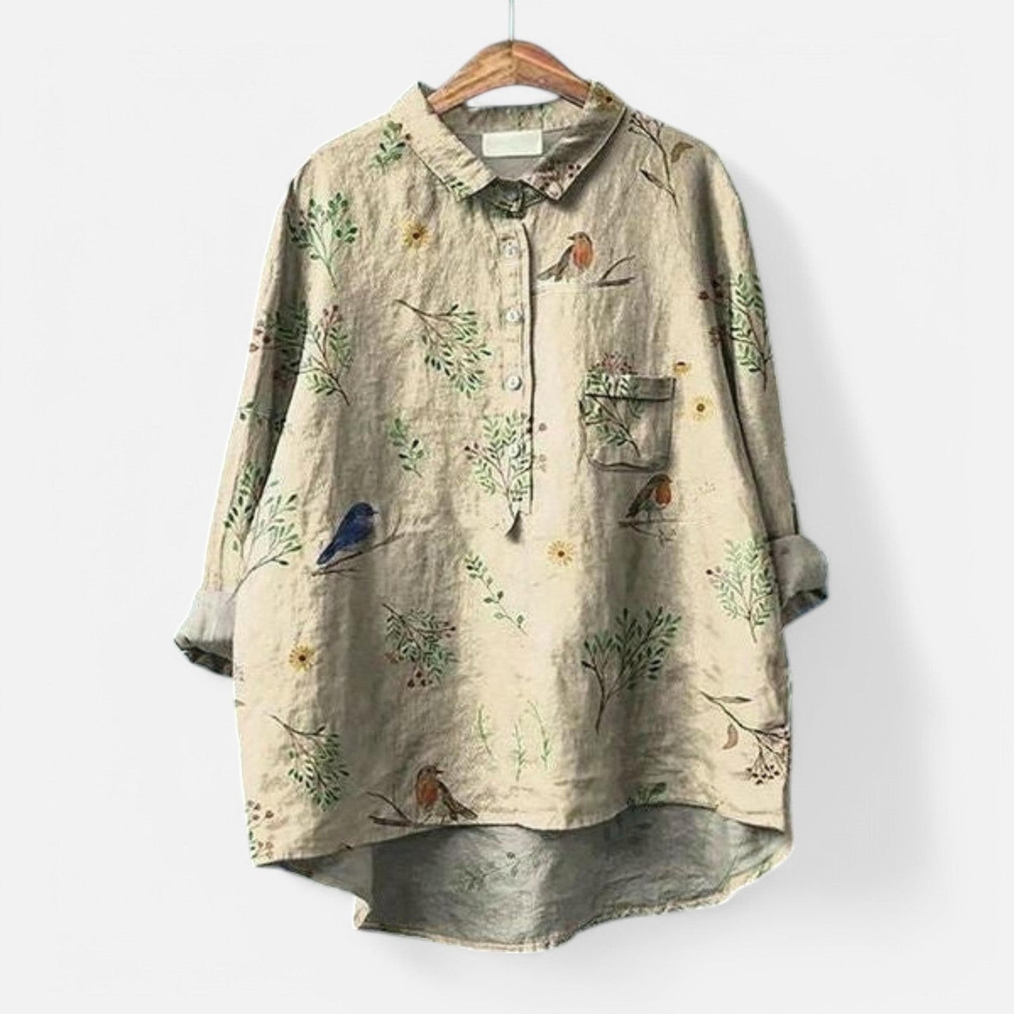 Variant image for Kiara - Elegant Blomstret Bluse med Løs Pasform til Enhver Anledning-25