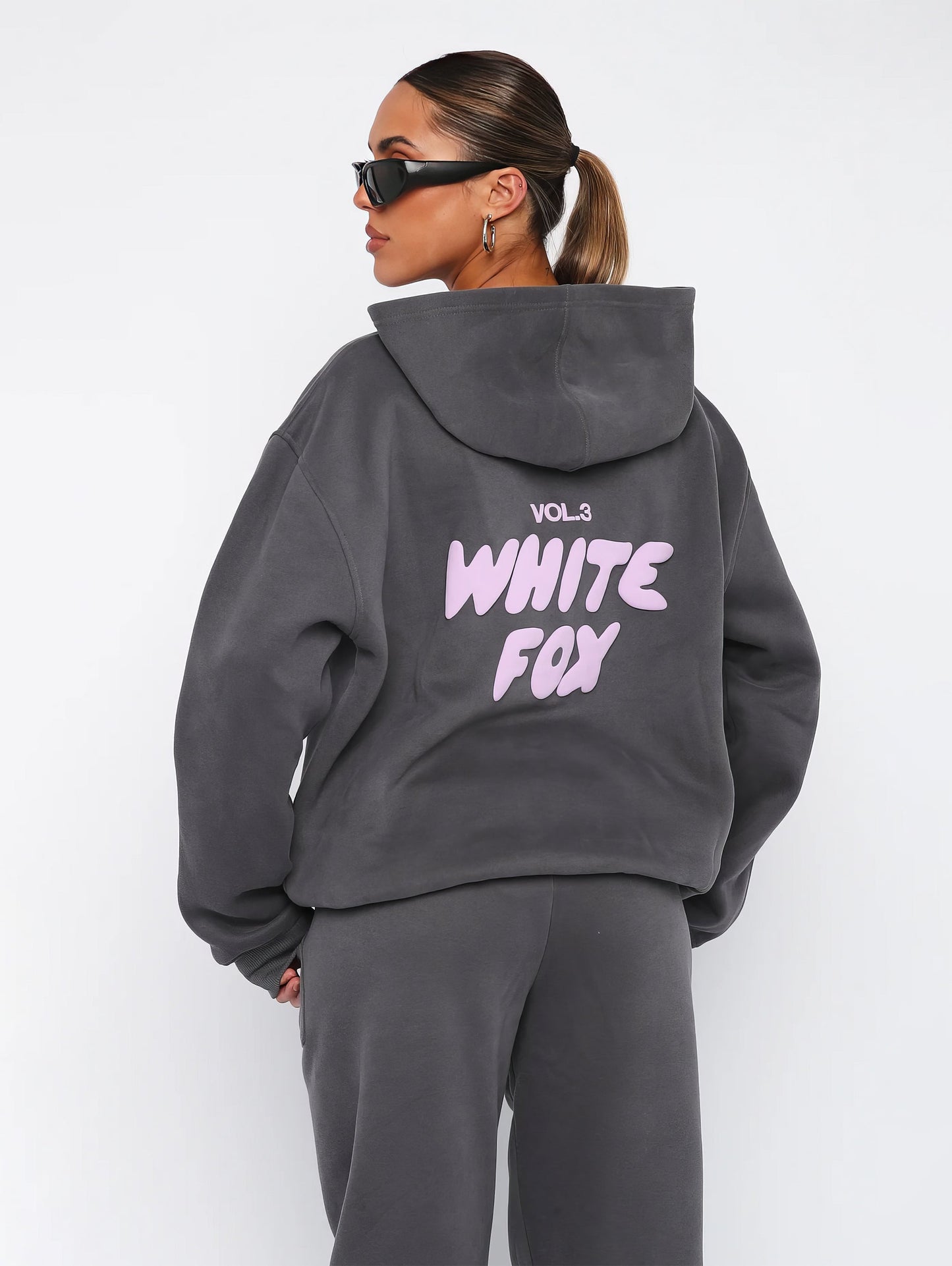 Oversized Hoodie Sæt Til Kvinder - Komfortabel, Blød & Åndbar Træning-2
