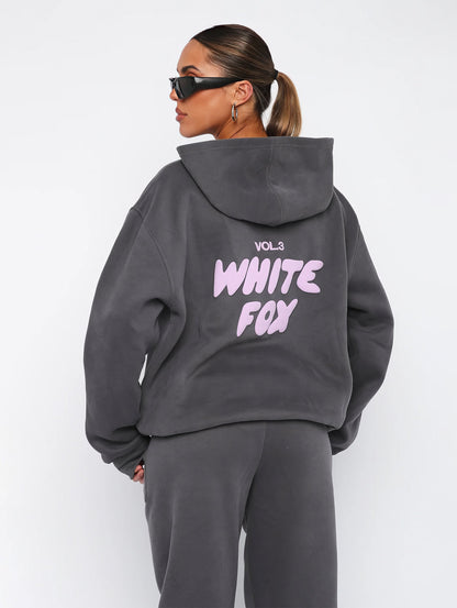 Oversized Hoodie Sæt Til Kvinder - Komfortabel, Blød & Åndbar Træning-2