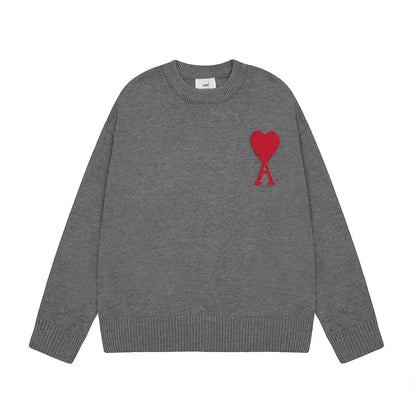 Variant image for AMITALIE Unisex Pullover i 100% Uld Med Ikonisk Hjerte Design-16