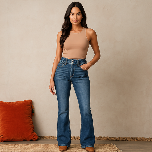 AYAFLARE – Høj Taljet Skinny Jeans