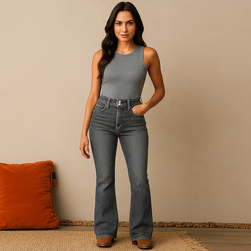 AYAFLARE – Høj Taljet Skinny Jeans