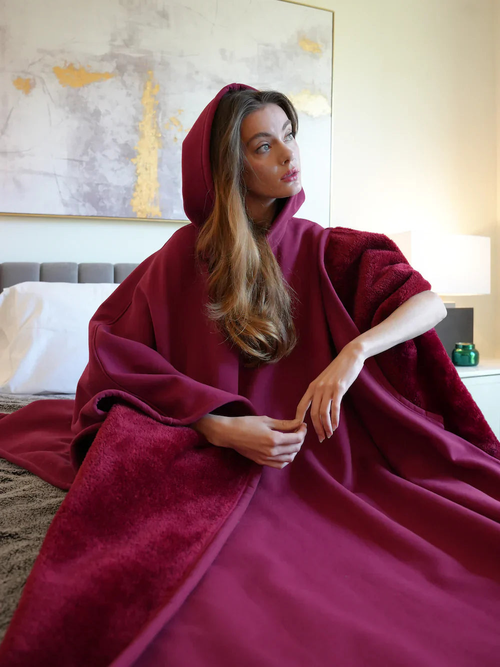 Eden Hoodie Blanket - Oversized, Silk-Like Fabric for Ultimate Relaxation-5