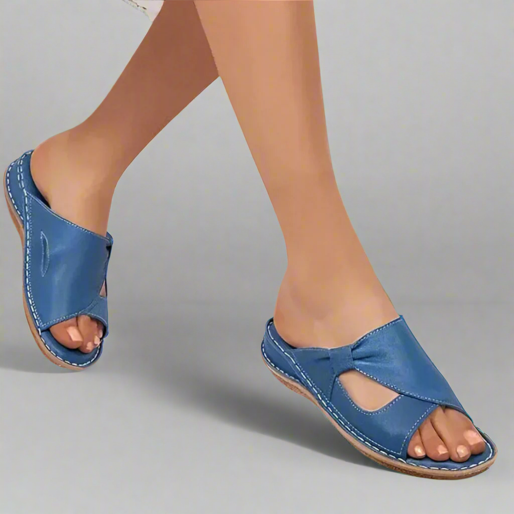 Yvonne - Ergonomiske Sandaler Dame i Premium Læder med Stødabsorberende Såler-2