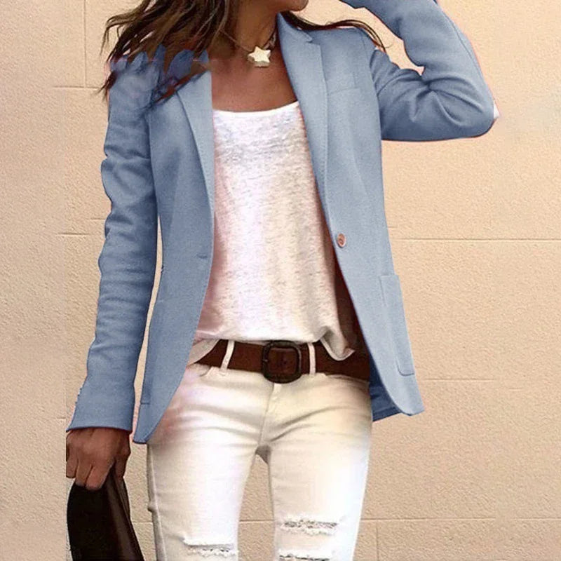 Alba – Lang Slim Fit Blazer til Kvinder