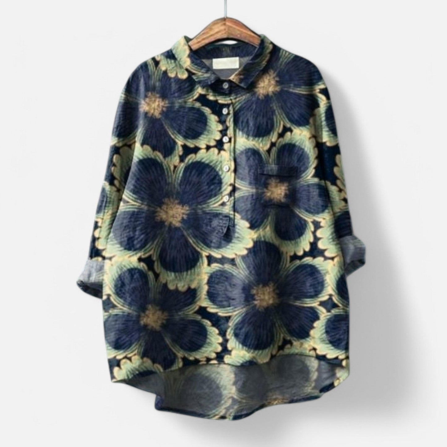 Variant image for Kiara - Elegant Blomstret Bluse med Løs Pasform til Enhver Anledning-41