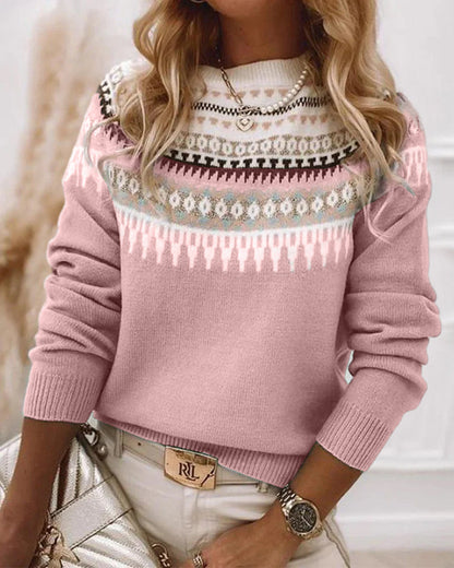Olivia - Strikket Sweater med Flatterende Pasform og Tidløs Stil til Kvinder