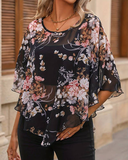 Femke – Elegant Blomsterbluse