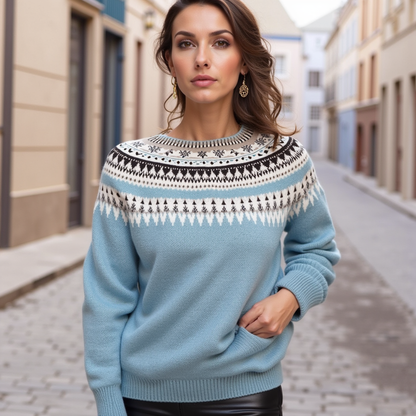 Olivia - Strikket Sweater med Flatterende Pasform og Tidløs Stil til Kvinder