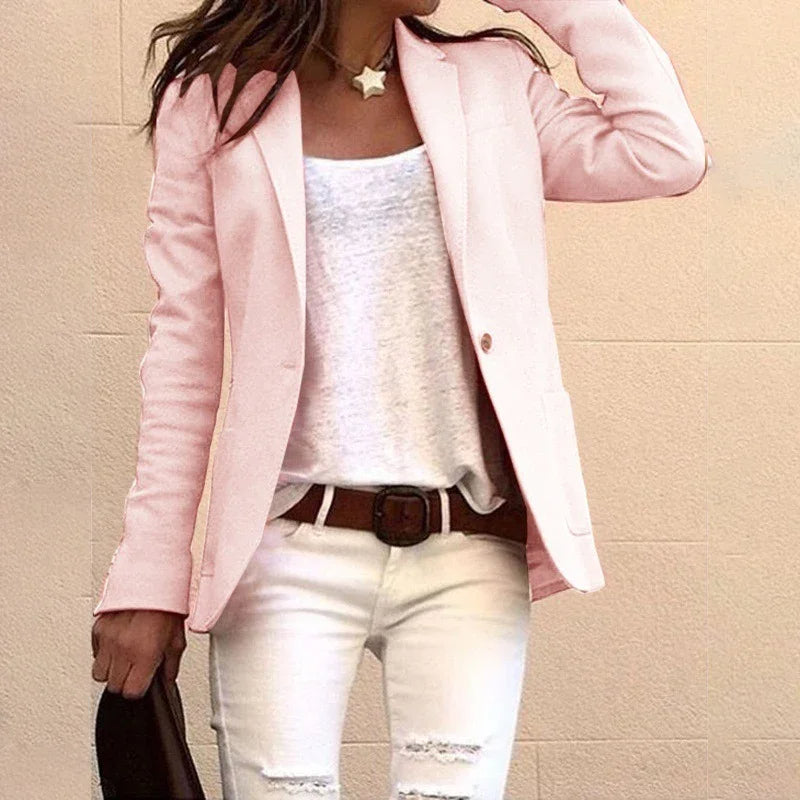 Alba – Lang Slim Fit Blazer til Kvinder