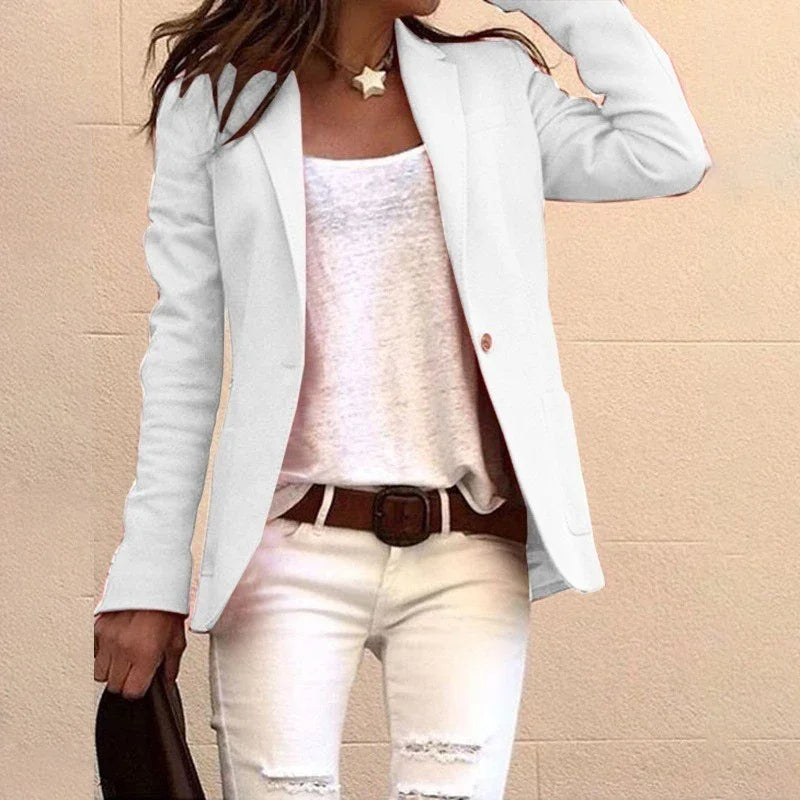 Alba – Lang Slim Fit Blazer til Kvinder