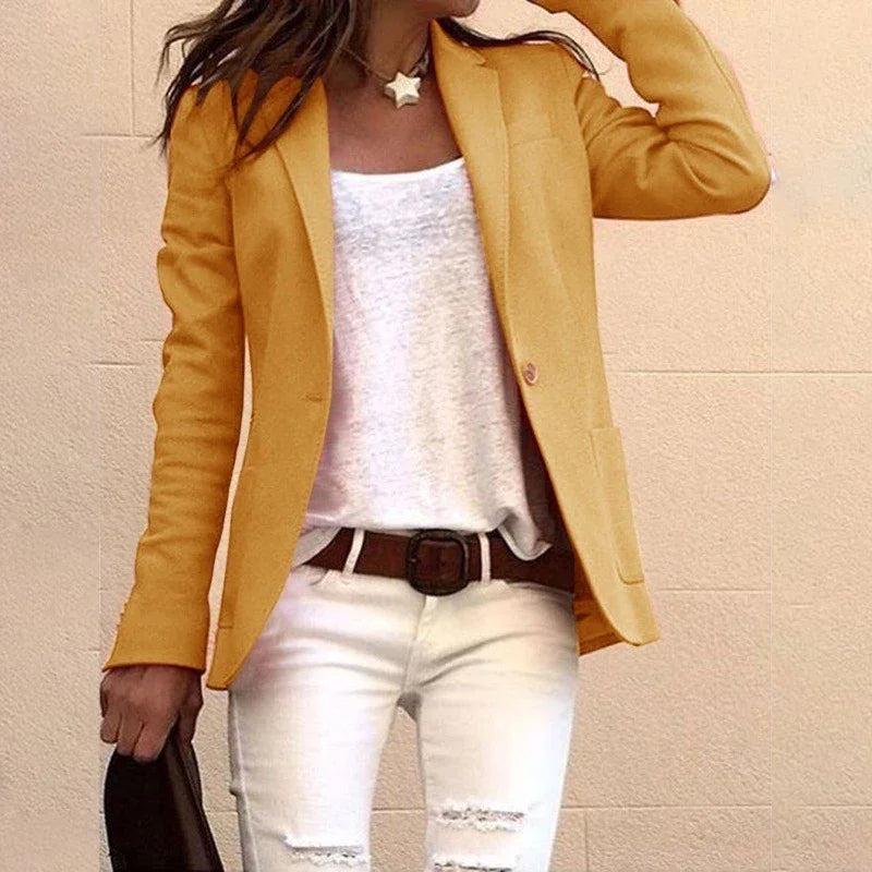 Alba – Lang Slim Fit Blazer til Kvinder