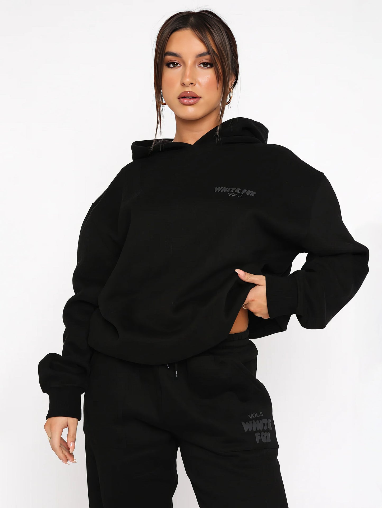 Oversized Hoodie Sæt Til Kvinder - Komfortabel, Blød & Åndbar Træning-6