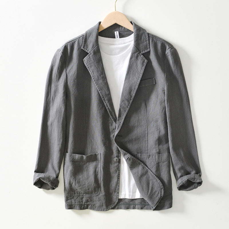 Max - Herre Blazer i Bæredygtigt Hør med Minimalistisk Snit til Semi-Formelle Anledninger