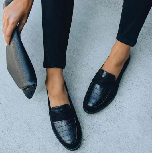 Elegance Liva - Læder Loafers til Damer med Komfortabelt Tidløst Design
