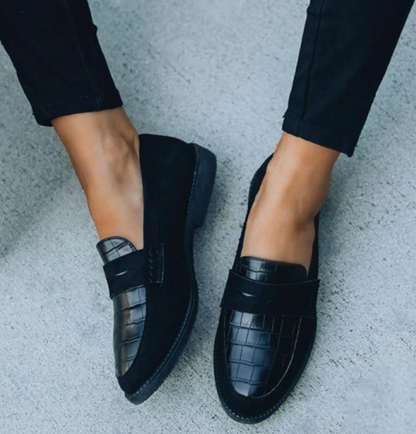 Elegance Liva - Læder Loafers til Damer med Komfortabelt Tidløst Design