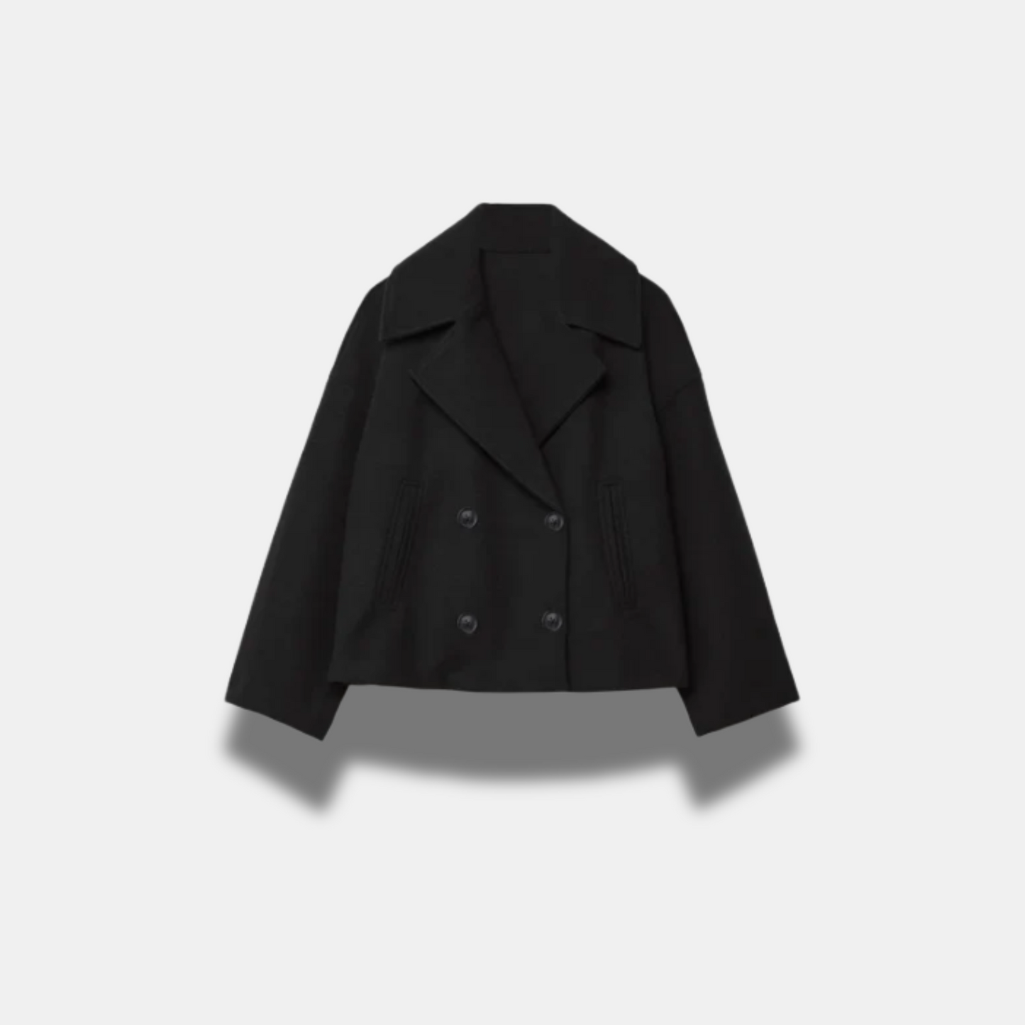 Elegant Crossover Blazer Jakke Dame - Slim Fit, Tidløs Stil og Høj Kvalitet