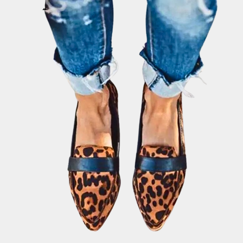AMÉLIE – Komfortable Loafers i Ruskindslook med Tidløst Design