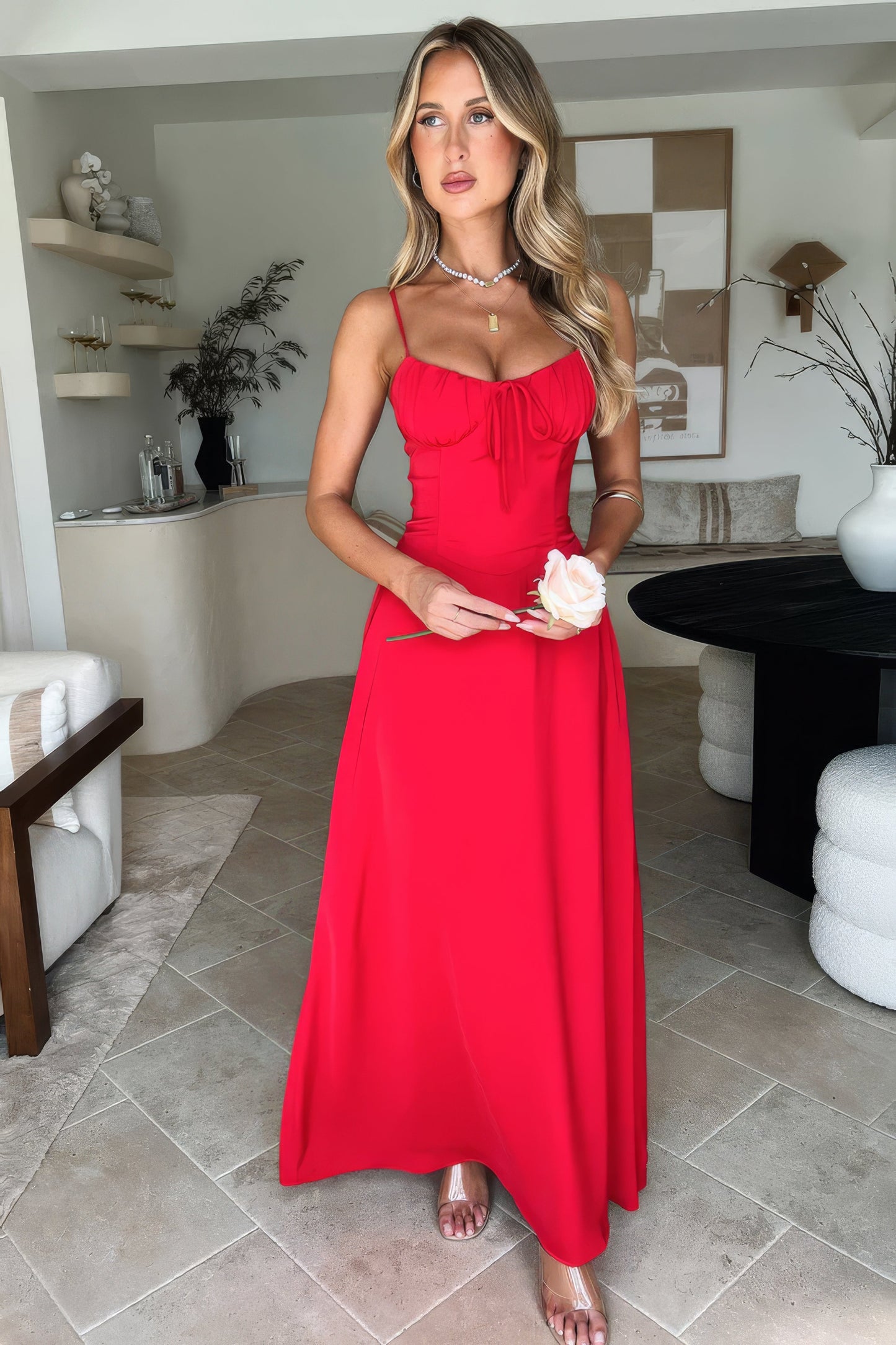 Ella Rose - Let Maxi Sommerkjole Med Elegant Pasform Og Friske Farver