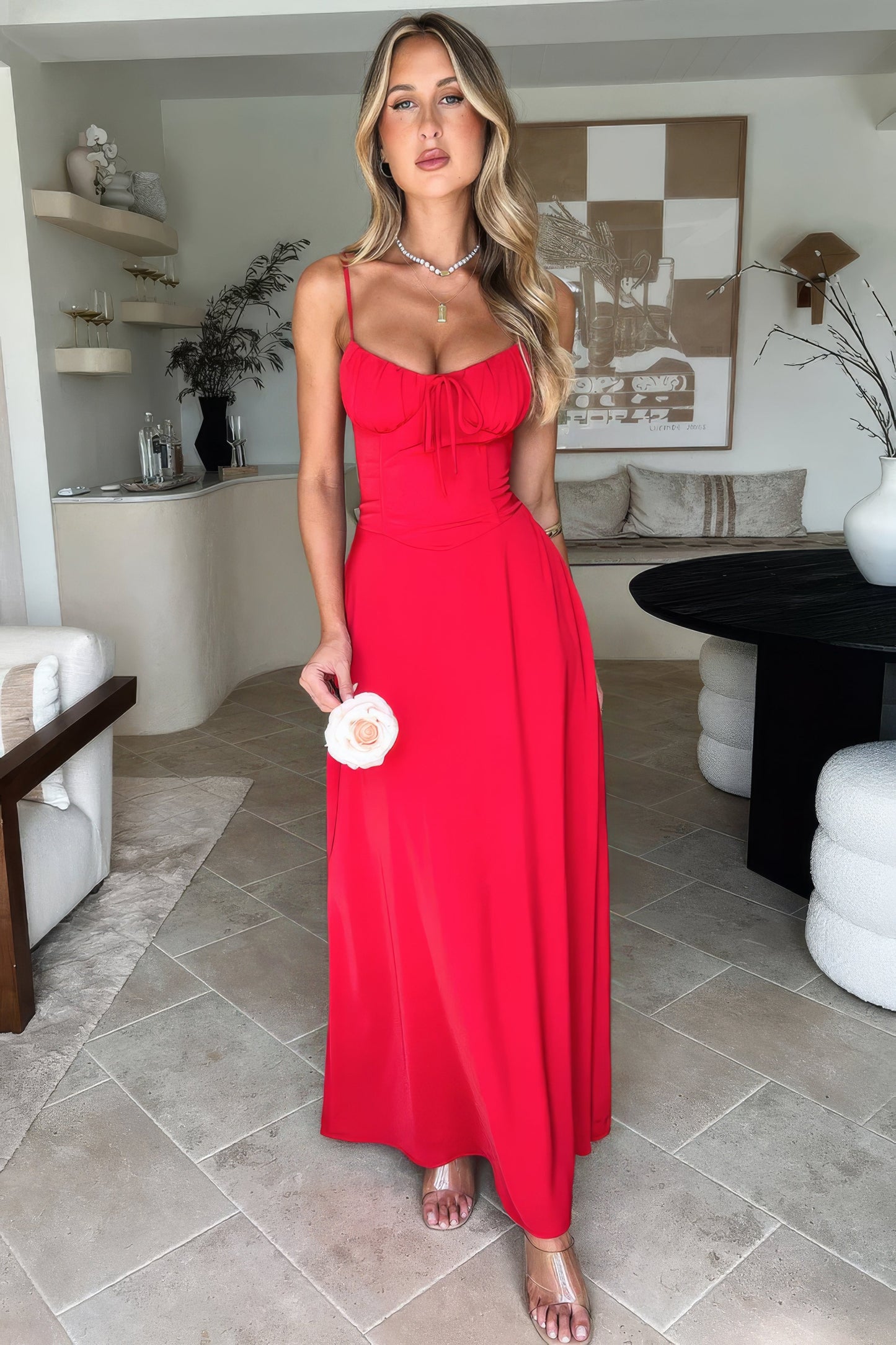 Ella Rose - Let Maxi Sommerkjole Med Elegant Pasform Og Friske Farver