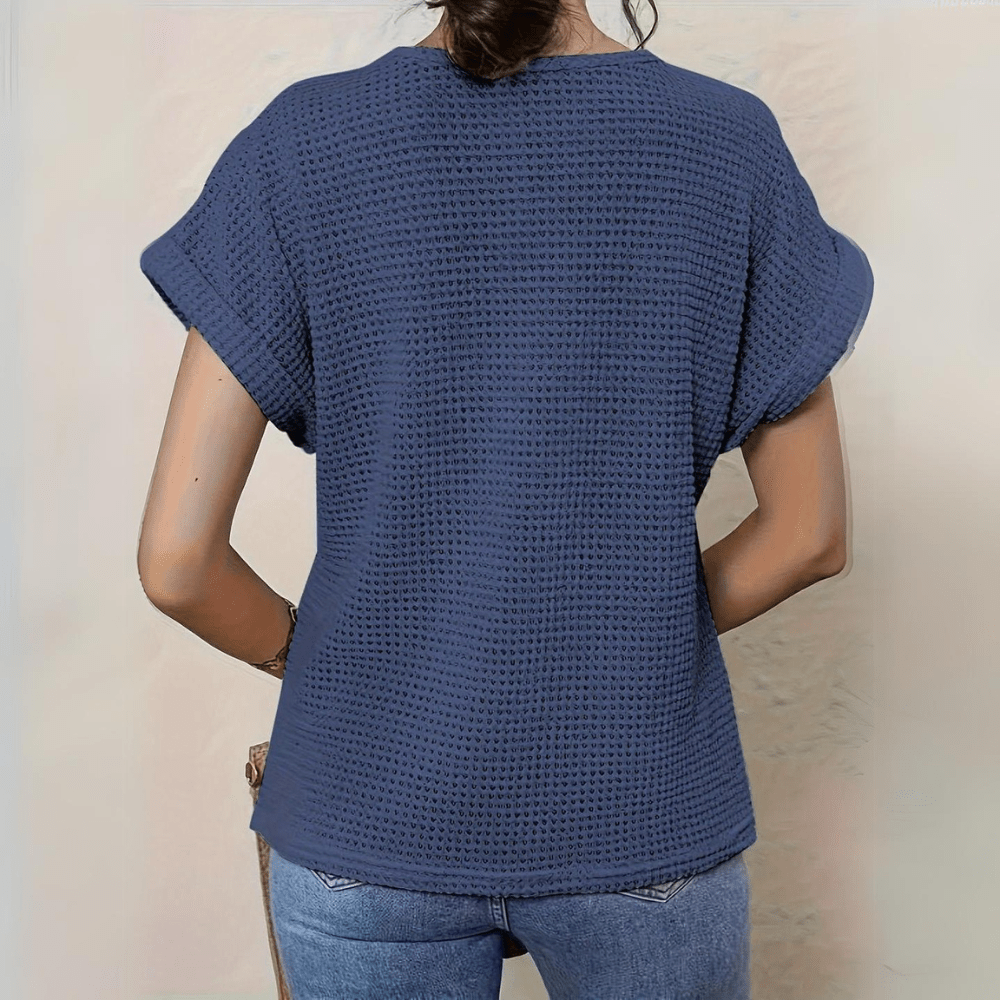 Karin - Elegant Bluse Med Blondedetaljer Til Kvinder, Let Og Åndbar Fashion