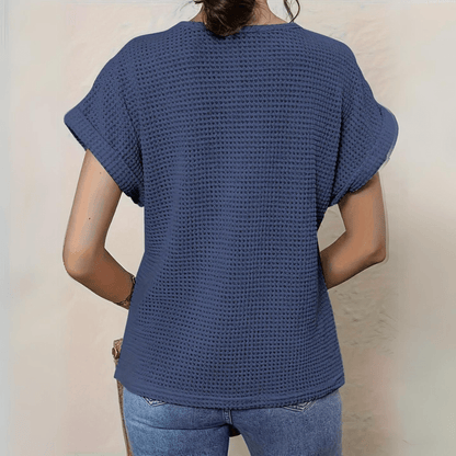 Karin - Elegant Bluse Med Blondedetaljer Til Kvinder, Let Og Åndbar Fashion